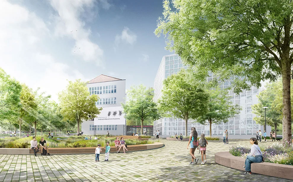 Geplanter Zugang zur HBK. Foto: stadtplaner PartGmbB schonhoff schadzek depenbrock