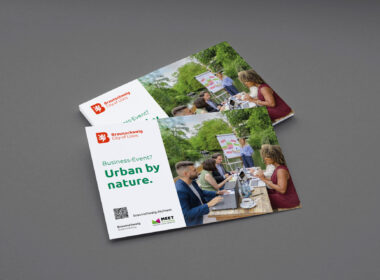 Mit der neuen Kampagne „Urban by nature“ wirbt die Braunschweig Stadtmarketing GmbH deutschlandweit für die City of Lions als attraktiven Kongressstandort. Foto: Braunschweig Stadtmarketing GmbH/Carisma Media GmbH – mit KI editiert